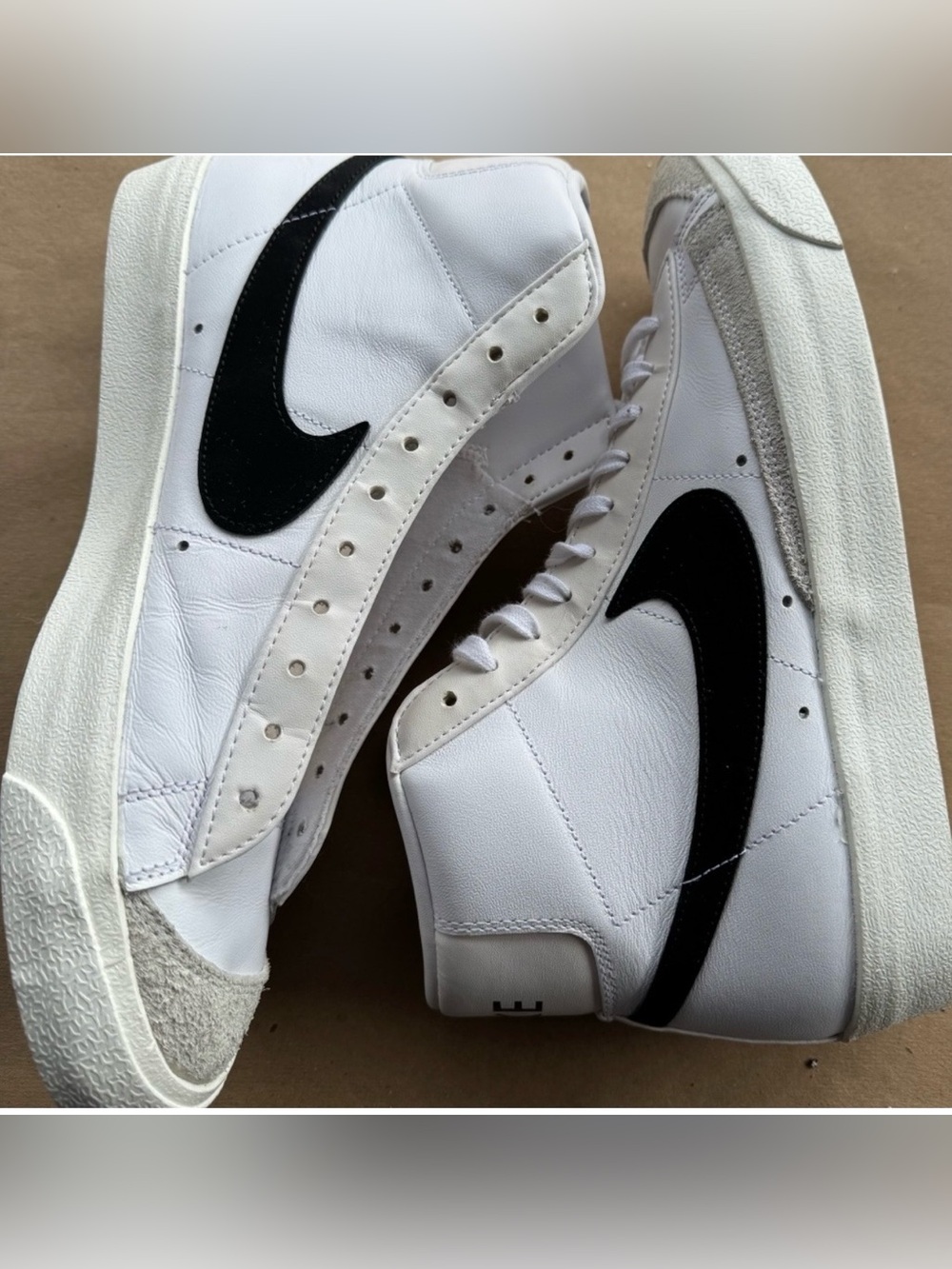 Nike Blazer Mid 77 Vintage Mens Size 11 White Athletic Shoes Sneakers BQ6806-100